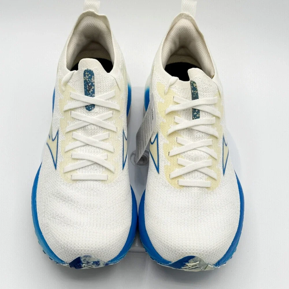 Mizuno Wave Neo Wind Running Shoes Womens 9.5 White Blue J1GD227821 Sneakers - Picture 2 of 12